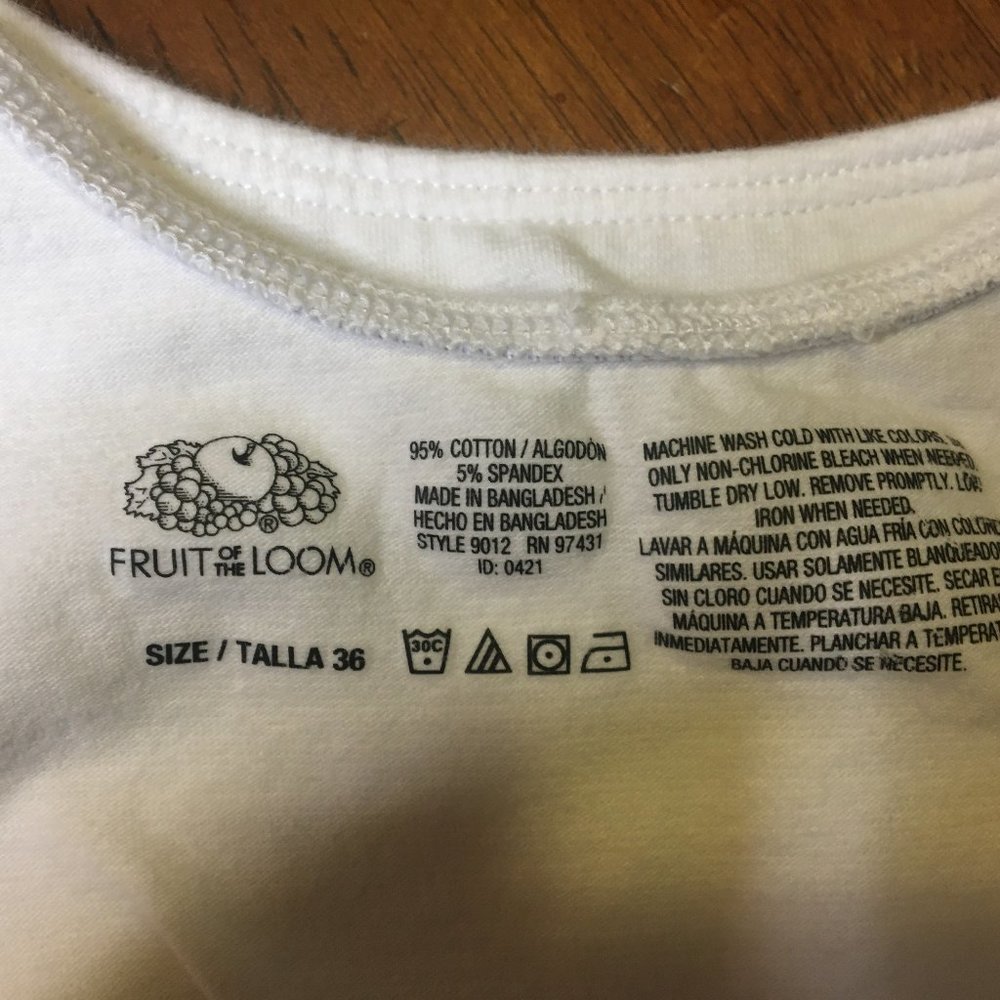 3 FRUIT OF THE LOOM SPORTS BRA SIZE 36